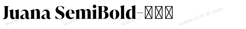 Juana SemiBold字体转换